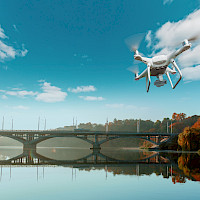 Sichtüberprüfung von Brücken mittels Drohne
